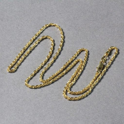 14k Yellow Gold Light Rope Chain (2.00 mm) - Image 5