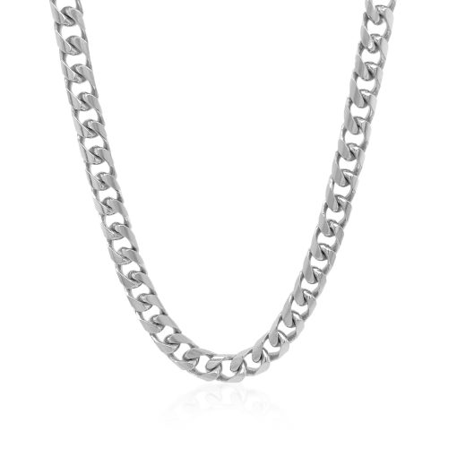 14k White Gold Solid Miami Cuban Chain (6.00 mm) - Image 2