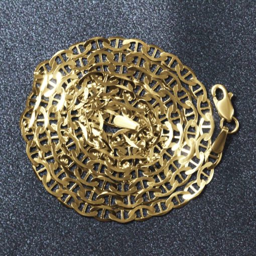 10k Yellow Gold Mariner Link Chain (3.20 mm) - Image 6