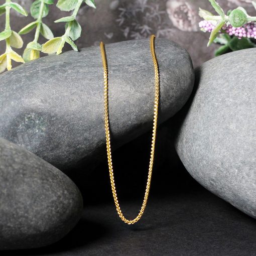 14k Yellow Gold Round Chain (1.20 mm) - Image 4