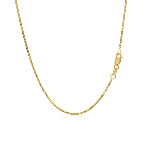 10k Yellow Gold Gourmette Chain 1.0mm (1.00 mm) - Image 4