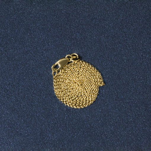14k Yellow Gold Diamond Cut Rolo Chain (1.10 mm) - Image 6