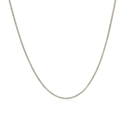 10k White Gold Wheat Chain 1.0mm (1.00 mm) - Image 2