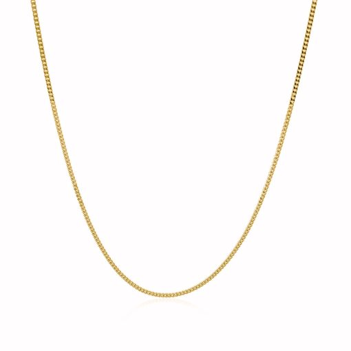 10k Yellow Gold Gourmette Chain (1.40 mm) - Image 3