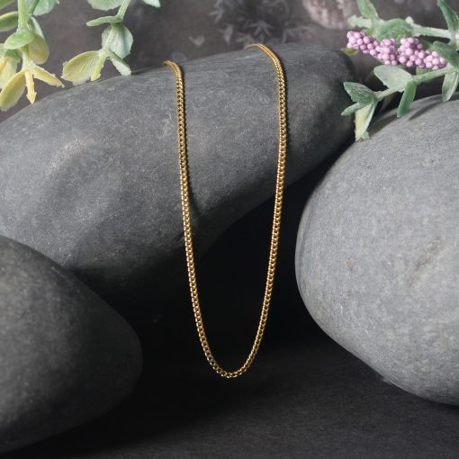 10k Yellow Gold Gourmette Chain (1.40 mm) - Image 5