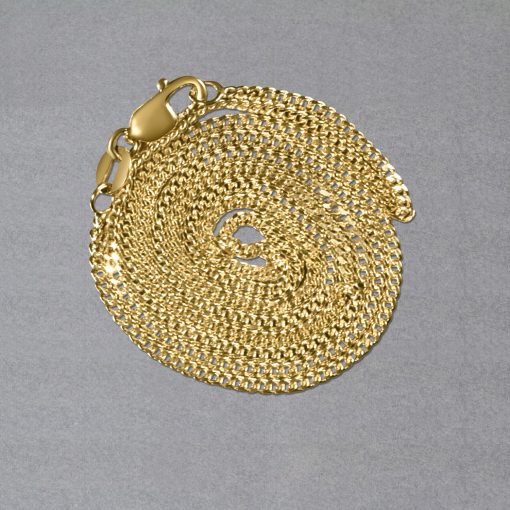 10k Yellow Gold Gourmette Chain (1.40 mm) - Image 6