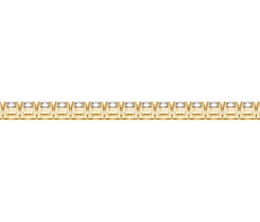 Lab Grown Round Diamond Tennis Bracelet in 14k Yellow Gold (10 cctw F/G  VS2/SI1) - Image 3