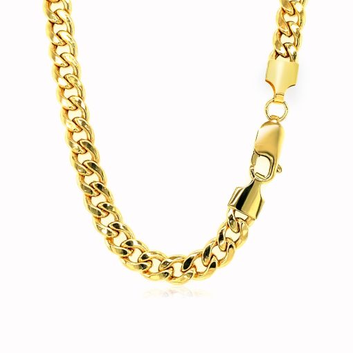 10k Yellow Gold Light Miami Cuban Chain (5.50 mm) - Image 3