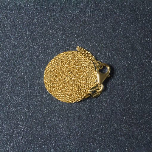 14k Yellow Gold Oval Cable Link Chain (0.97 mm) - Image 4