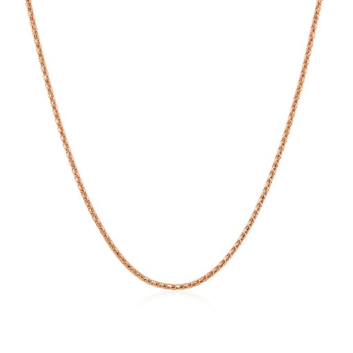 14k Rose Gold Adjustable Popcorn Chain (1.30 mm) - Image 2