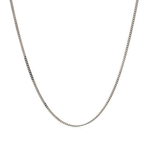 10k White Gold Gourmette Chain 1.0mm (1.00 mm) - Image 2