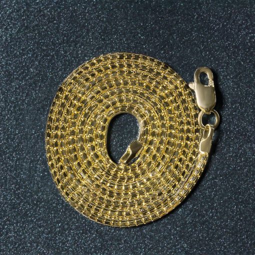 14k Yellow Gold Ice Chain (1.30 mm) - Image 6
