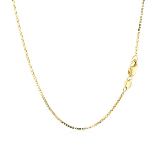 10k Yellow Gold Classic Box Chain (0.94 mm) - Image 3