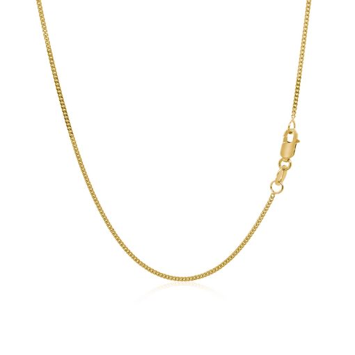 14k Yellow Gold Gourette Chain 1.0mm (1.00 mm) - Image 3