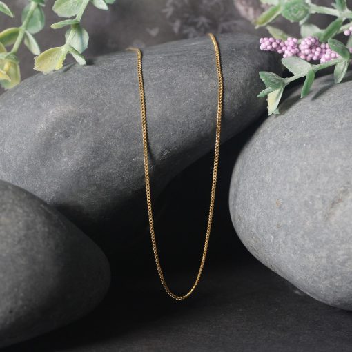 14k Yellow Gold Gourette Chain 1.0mm (1.00 mm) - Image 5