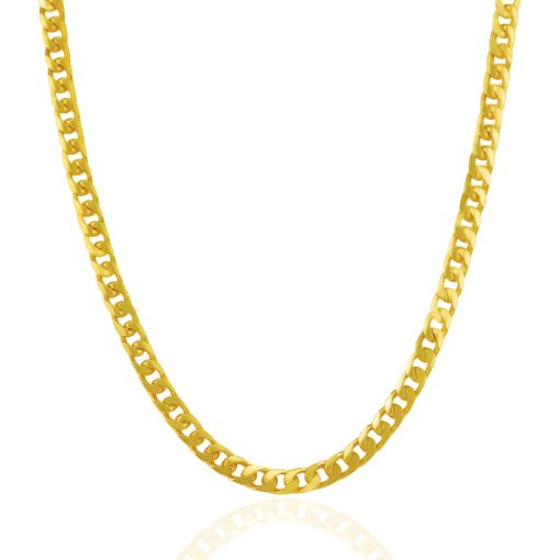 14k Yellow Gold Solid Miami Cuban Chain (5.00 mm) - Image 2