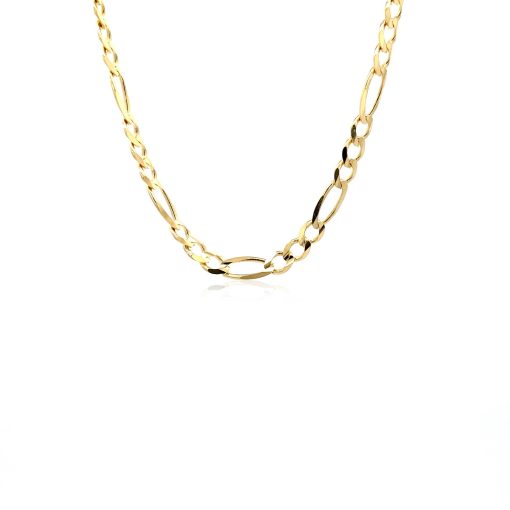 14k Yellow Gold Solid Figaro Chain (4.50 mm) - Image 2