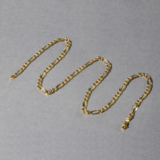 14k Yellow Gold Solid Figaro Chain (4.50 mm) - Image 5