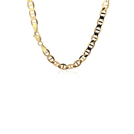 10k Yellow Gold Mariner Link Chain (5.10 mm) - Image 3