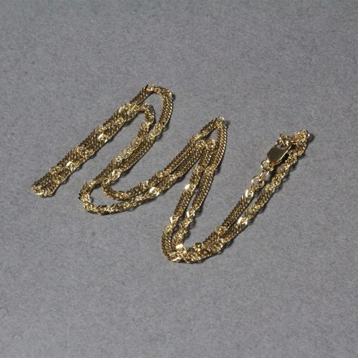 14k Yellow Gold Singapore Chain (2.10 mm) - Image 3
