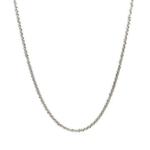 14k White Gold Sparkle Chain  (1.50 mm) - Image 2