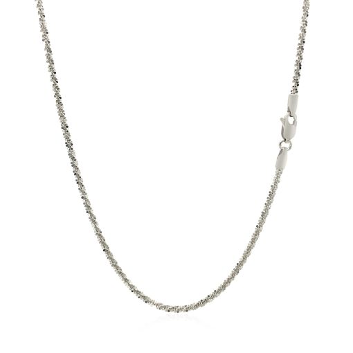 14k White Gold Sparkle Chain  (1.50 mm) - Image 3