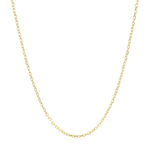 14k Yellow Gold Faceted Cable Link Chain (1.20 mm) - Image 2