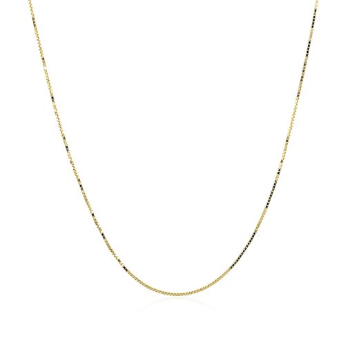 14k Yellow Gold Classic Box Chain (0.60 mm) - Image 2