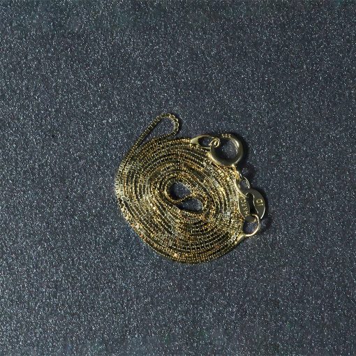 14k Yellow Gold Classic Box Chain (0.60 mm) - Image 6