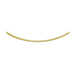 14k Yellow Gold Classic Omega Style Necklace (2.00 mm)