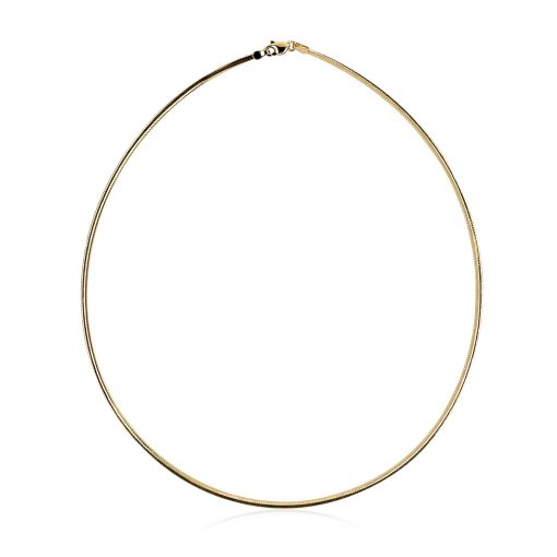 14k Yellow Gold Classic Omega Style Necklace (2.00 mm) - Image 2