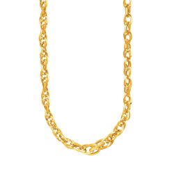 14k Yellow Gold Ornate Prince of Wales Chain Necklace