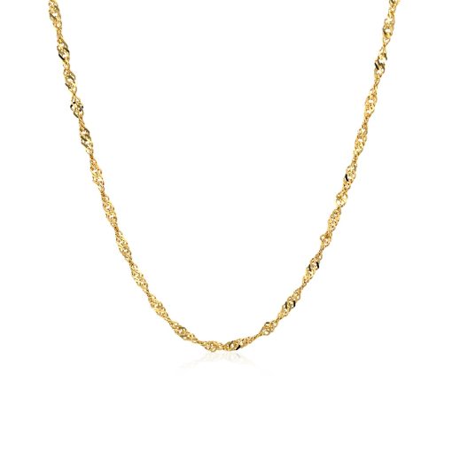 14k Yellow Gold Singapore Chain (1.80 mm) - Image 2