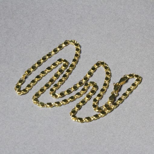 14k Yellow Gold Heart Chain (3.20 mm) - Image 5