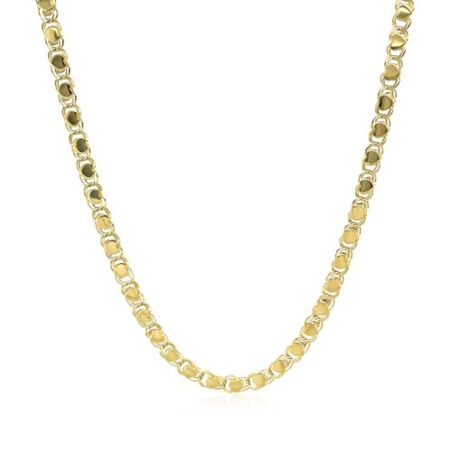 14k Yellow Gold Heart Chain (3.00 mm) - Image 2