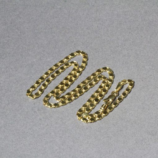 14k Yellow Gold Heart Chain (3.00 mm) - Image 5