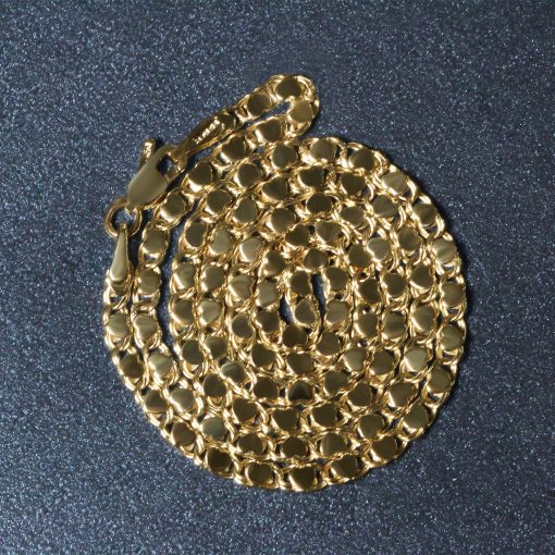 14k Yellow Gold Heart Chain (3.00 mm) - Image 6