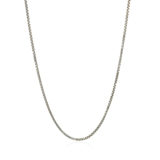Sterling Silver 1.4mm Adjustable Box Chain (1.40 mm) - Image 2