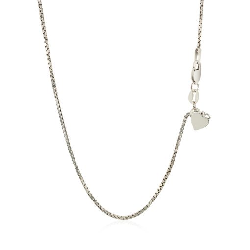 Sterling Silver 1.4mm Adjustable Box Chain (1.40 mm) - Image 3