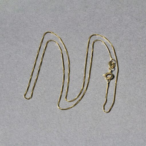 10k Yellow Gold Classic Box Chain (0.60 mm) - Image 6
