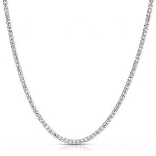 Ice Barrel Chain in 14k White Gold (3.14 mm) - Image 2