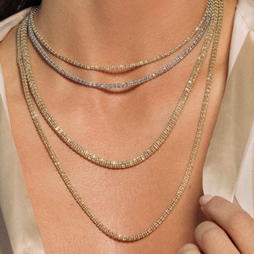 Ice Barrel Chain in 14k White Gold (3.14 mm) - Image 4