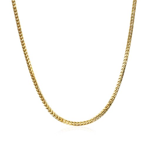 14k Yellow Gold Franco Chain (1.60 mm) - Image 2