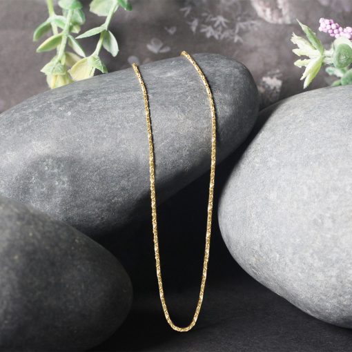 14k Yellow Gold Lumina Pendant Chain (0.90 mm) - Image 2