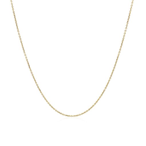 14k Yellow Gold Cable Link Chain (0.50 mm) - Image 2