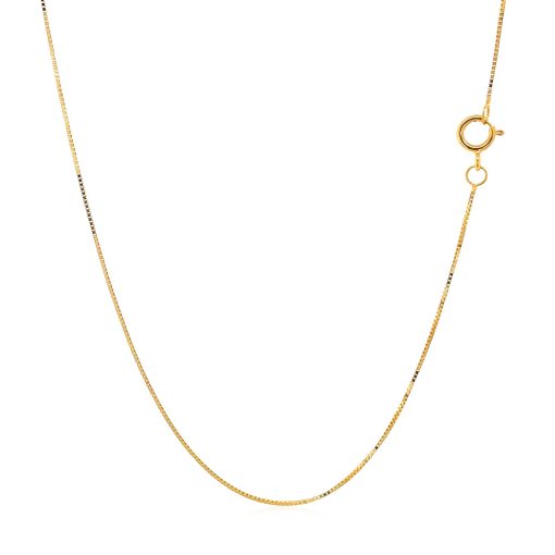14k Yellow Gold Classic Box Chain (0.45 mm) - Image 3