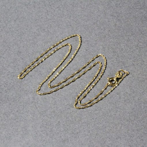 10k Yellow Gold Singapore Chain (1.10 mm) - Image 6