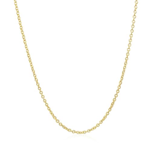 14k Yellow Gold Forsantina Lite Cable Link Chain (1.50 mm) - Image 2