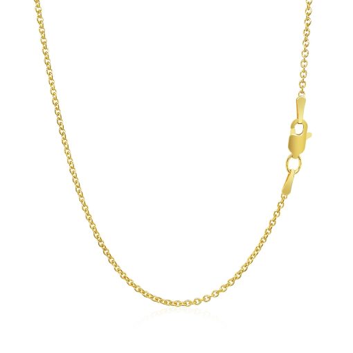 14k Yellow Gold Forsantina Lite Cable Link Chain (1.50 mm) - Image 3