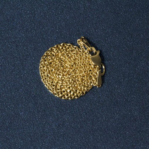 14k Yellow Gold Forsantina Lite Cable Link Chain (1.50 mm) - Image 6